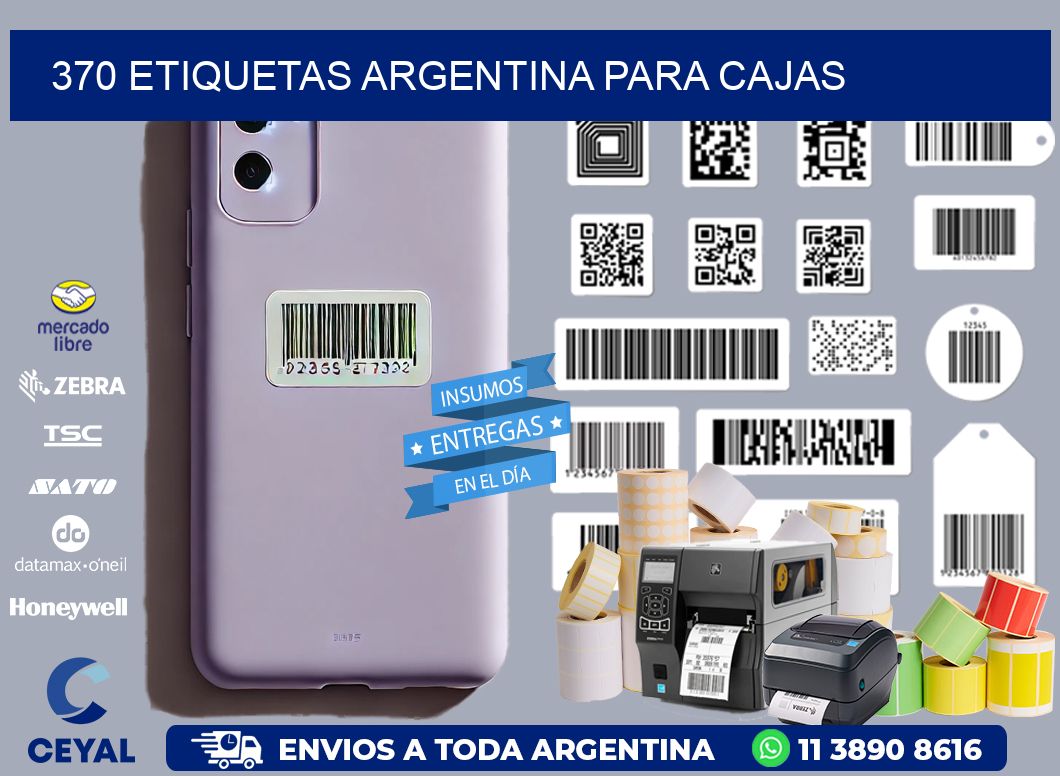 370 ETIQUETAS ARGENTINA PARA CAJAS