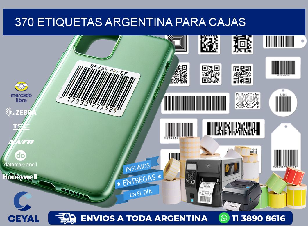 370 ETIQUETAS ARGENTINA PARA CAJAS