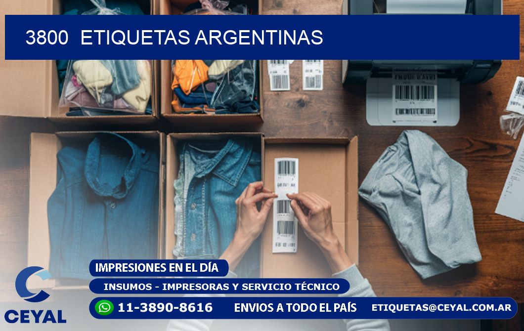 3800  ETIQUETAS ARGENTINAS