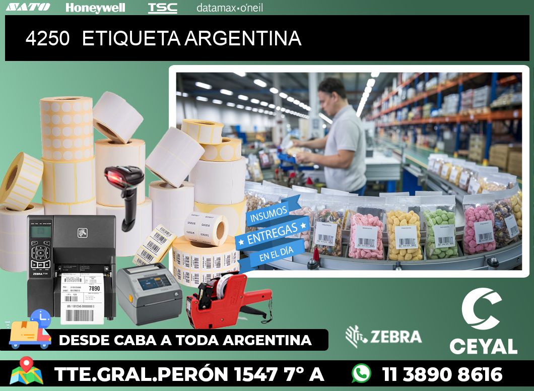 4250  ETIQUETA ARGENTINA