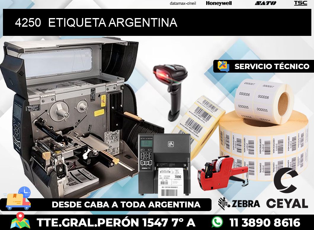 4250  ETIQUETA ARGENTINA