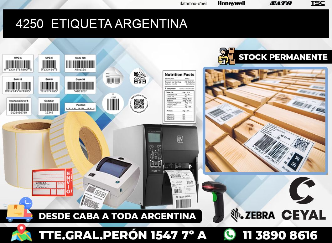 4250  ETIQUETA ARGENTINA