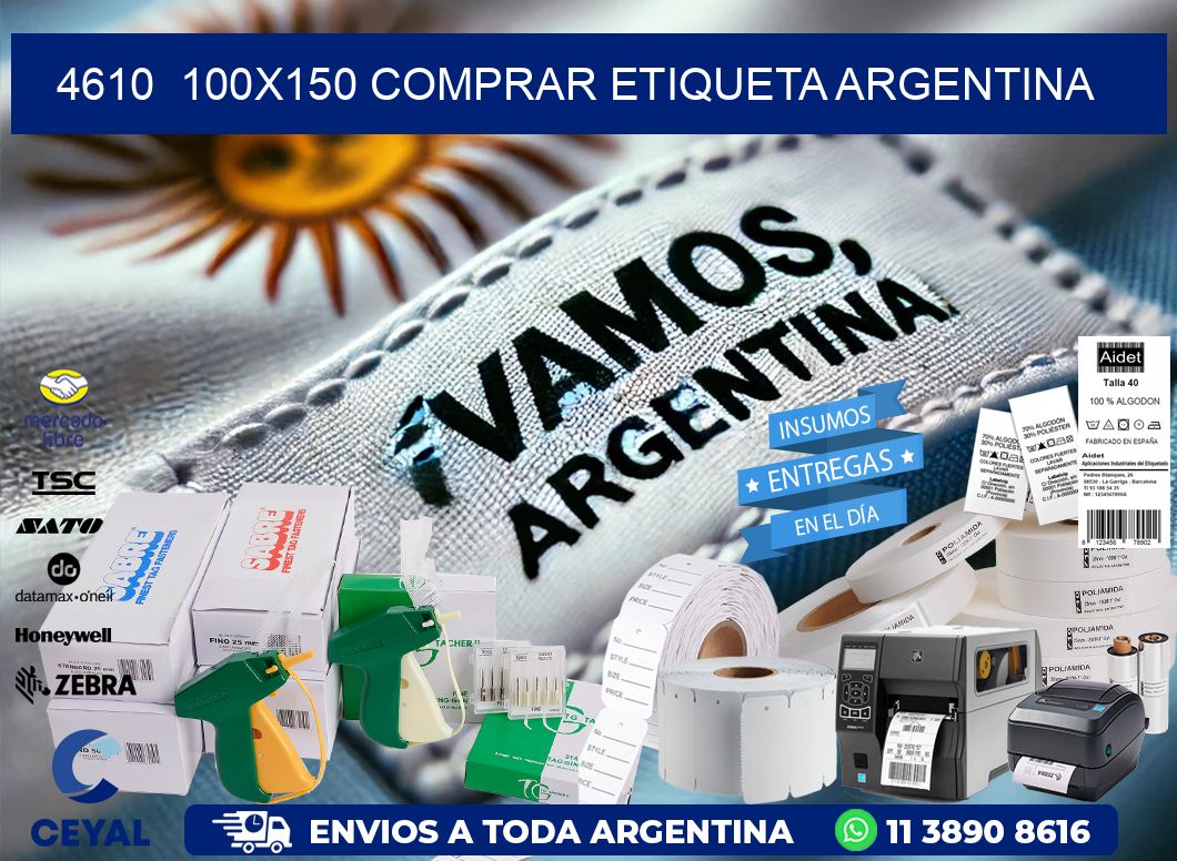 4610  100X150 COMPRAR ETIQUETA ARGENTINA