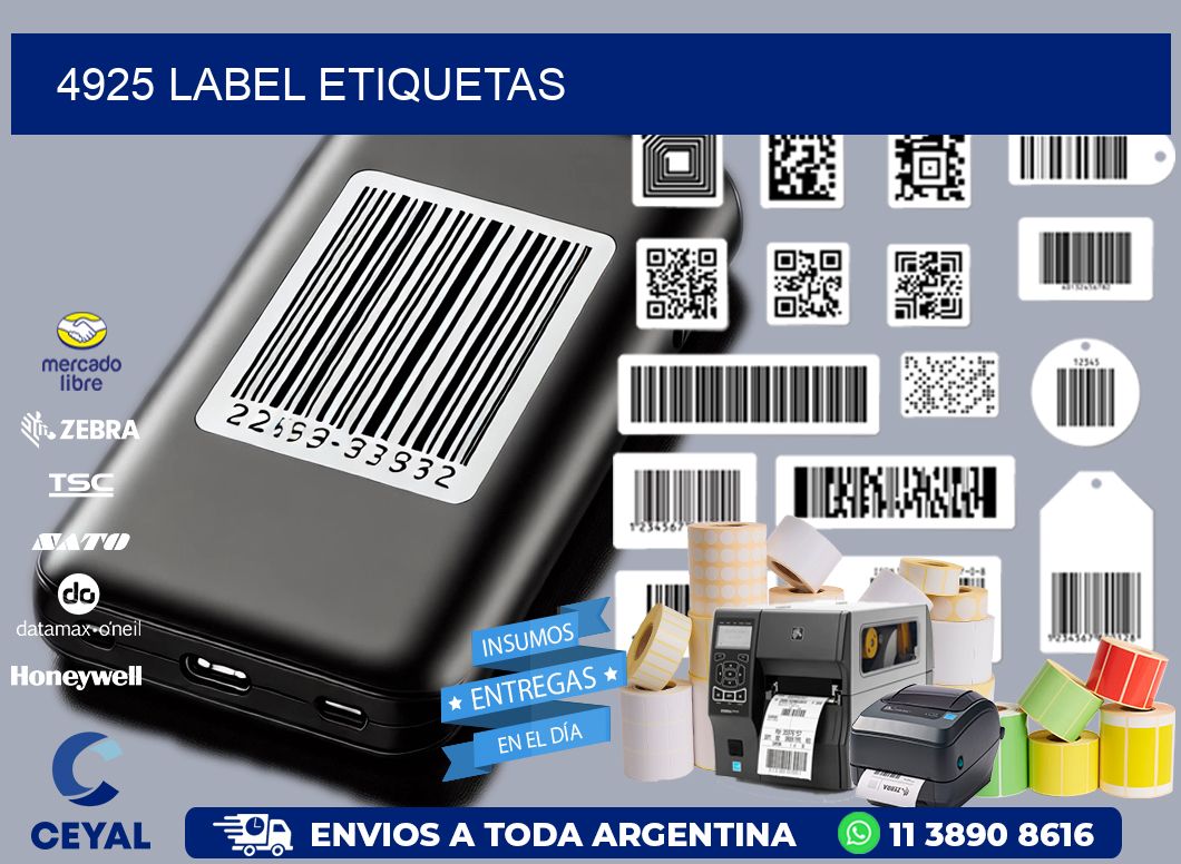 4925 LABEL ETIQUETAS