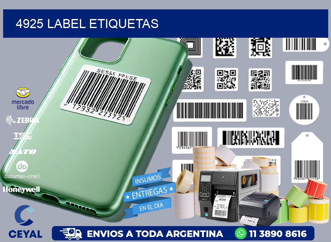 4925 LABEL ETIQUETAS