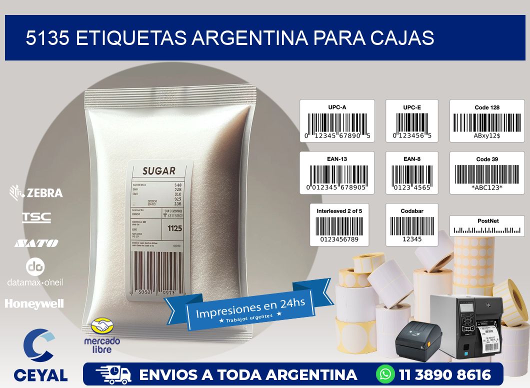 5135 ETIQUETAS ARGENTINA PARA CAJAS