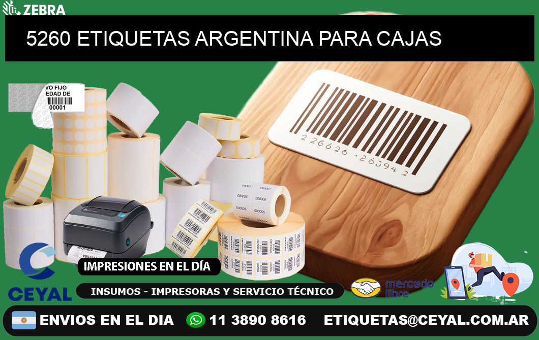 5260 ETIQUETAS ARGENTINA PARA CAJAS