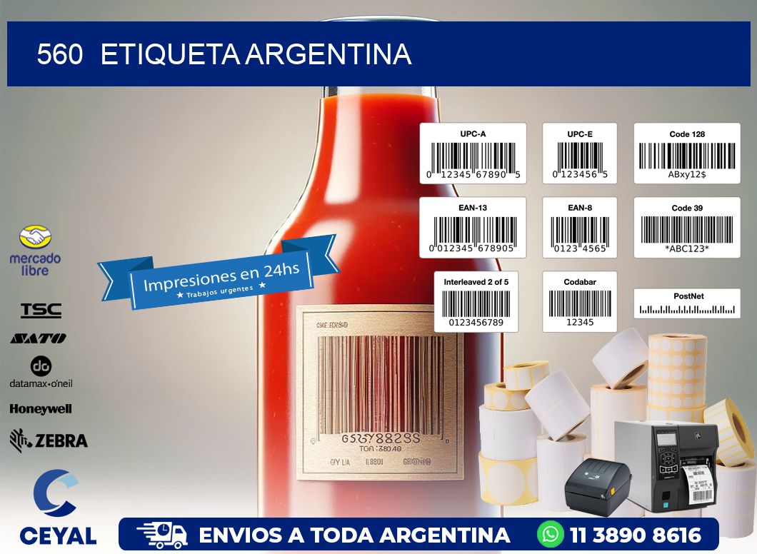 560  ETIQUETA ARGENTINA