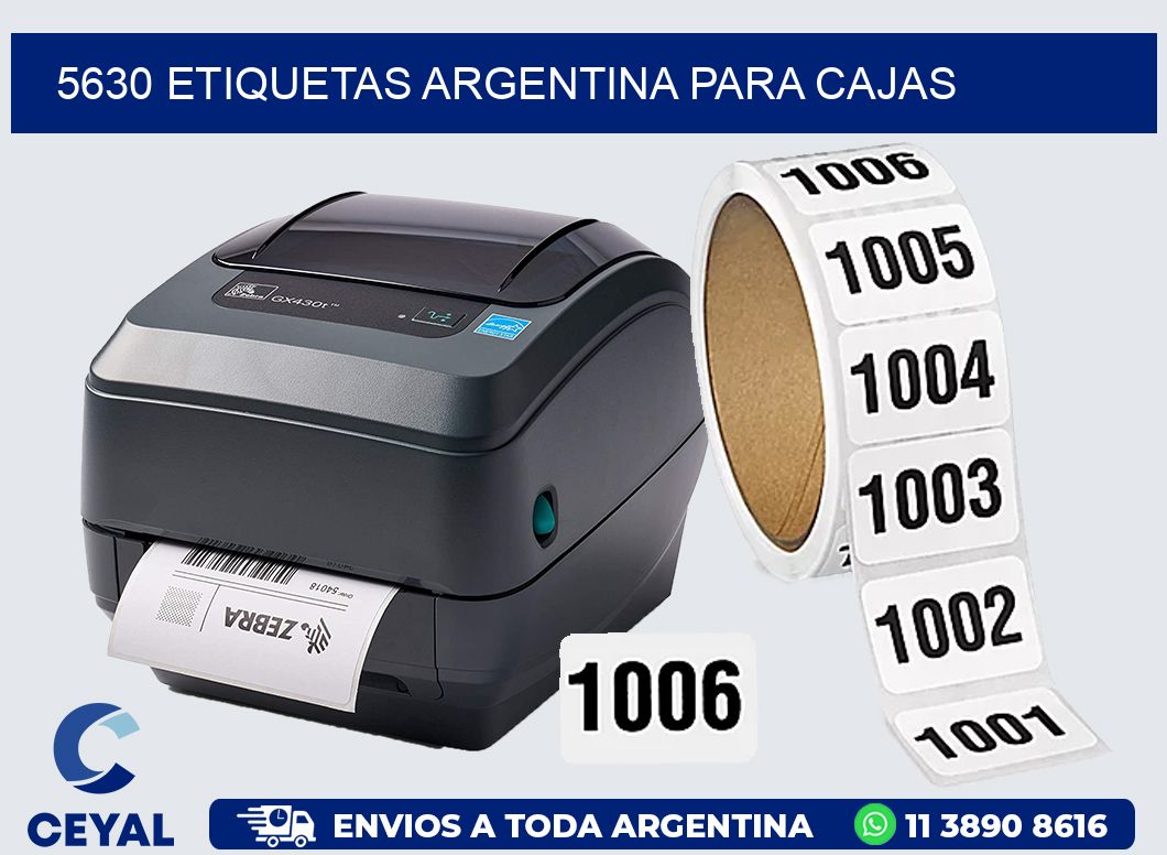 5630 ETIQUETAS ARGENTINA PARA CAJAS