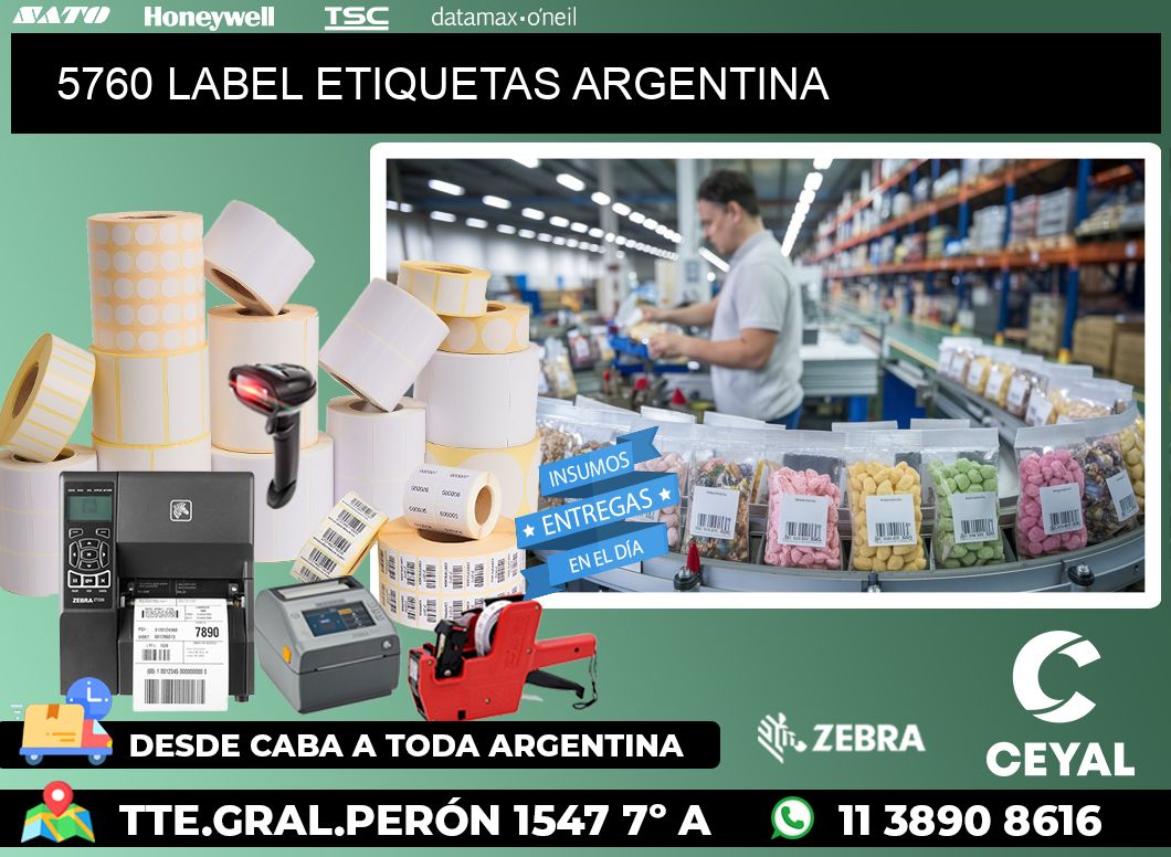 5760 LABEL ETIQUETAS ARGENTINA