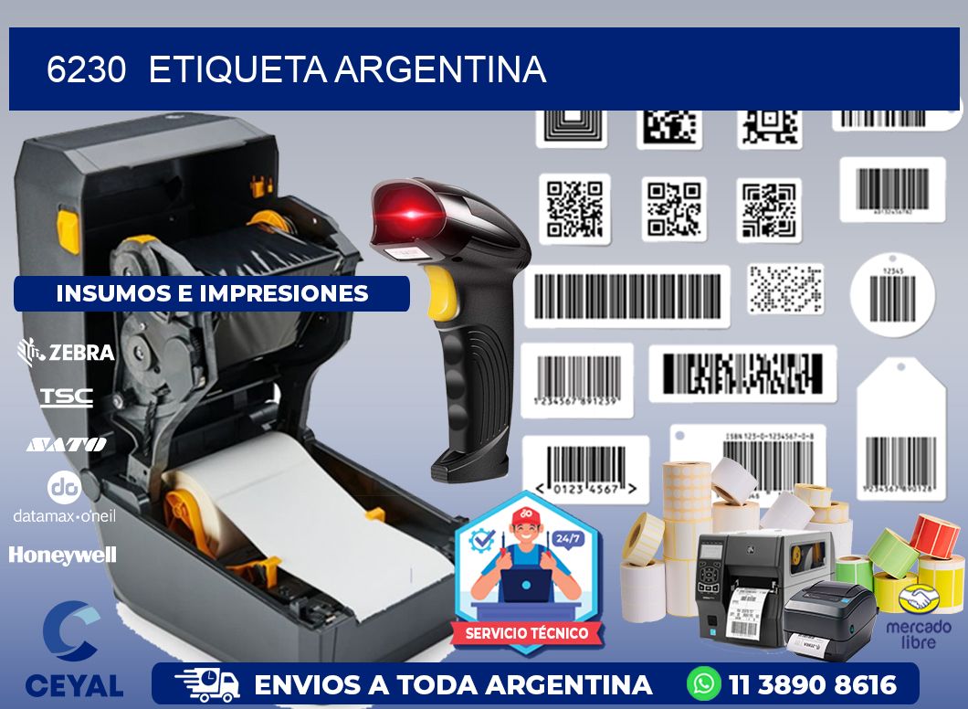 6230  ETIQUETA ARGENTINA