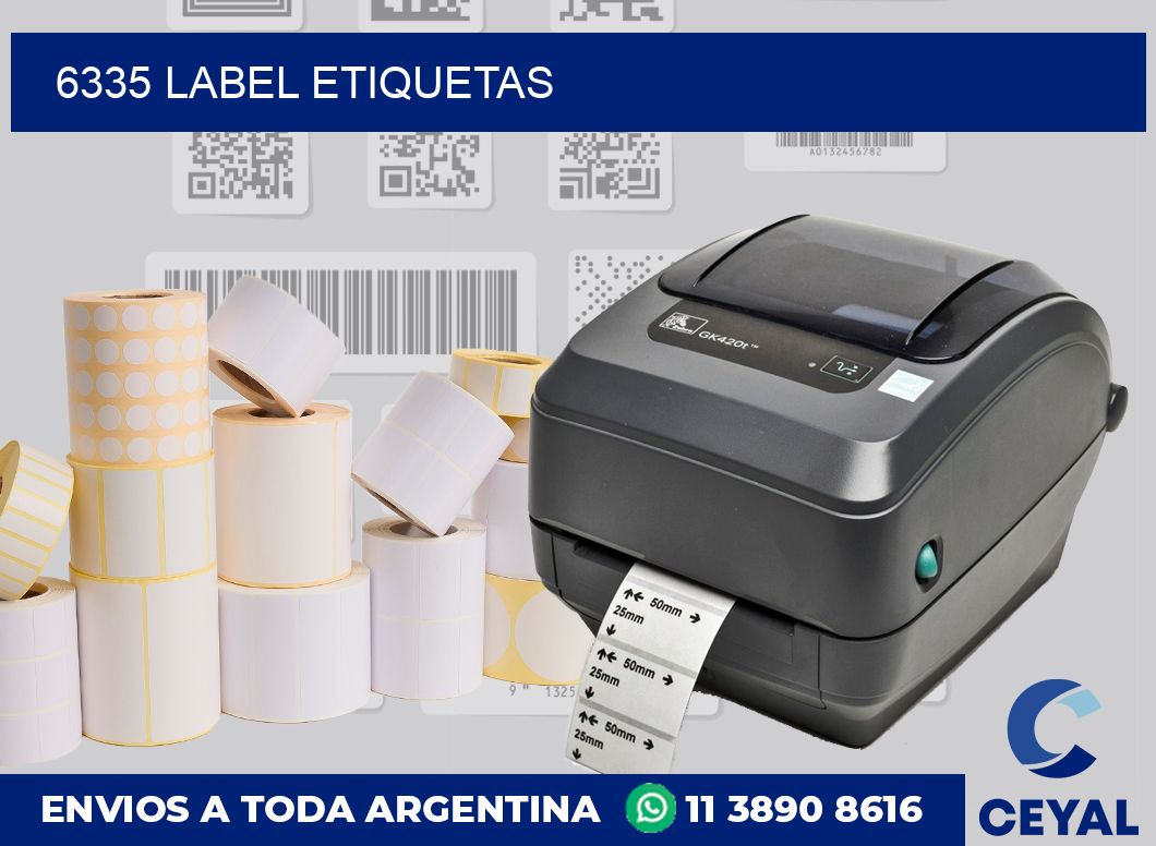 6335 LABEL ETIQUETAS