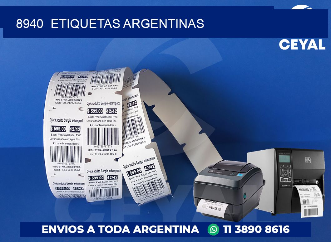 8940  ETIQUETAS ARGENTINAS