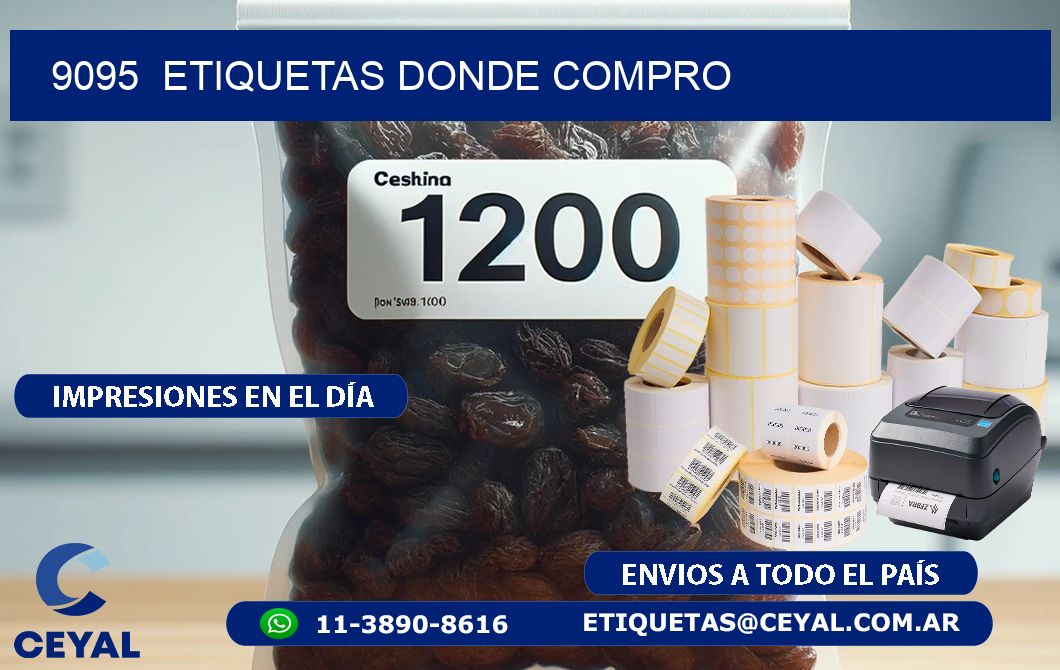 9095  ETIQUETAS DONDE COMPRO