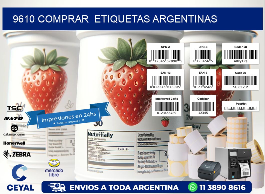 9610 COMPRAR  ETIQUETAS ARGENTINAS