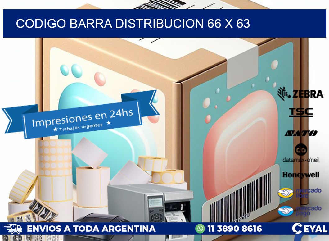 CODIGO BARRA DISTRIBUCION 66 x 63