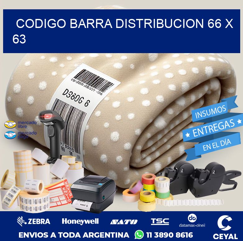 CODIGO BARRA DISTRIBUCION 66 x 63