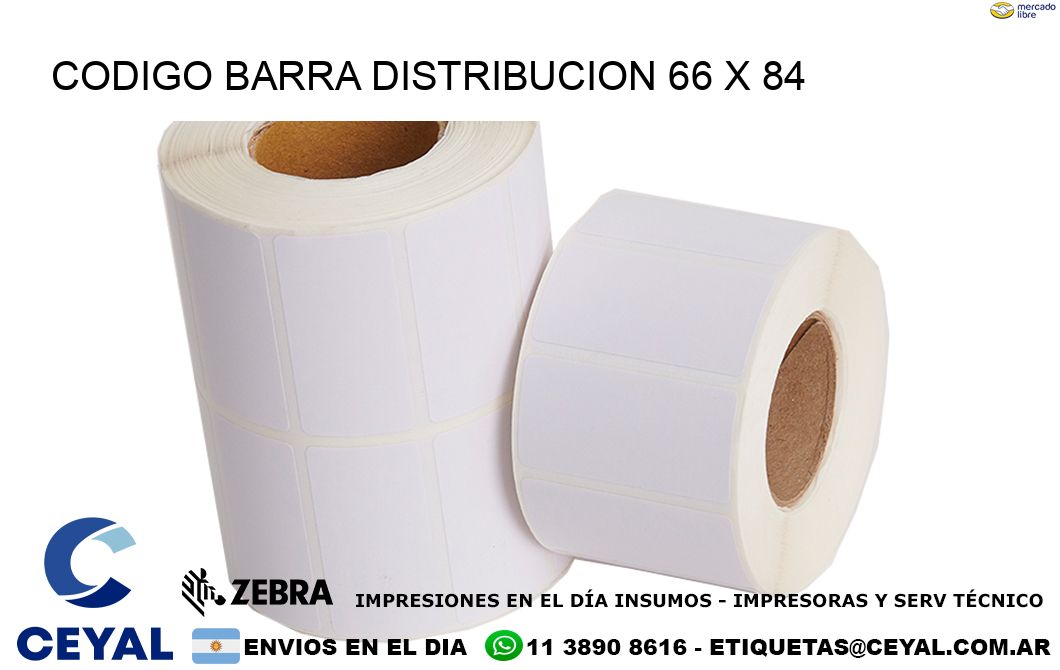 CODIGO BARRA DISTRIBUCION 66 x 84