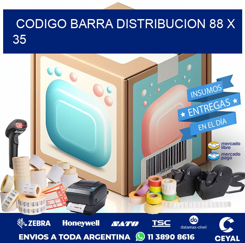 CODIGO BARRA DISTRIBUCION 88 x 35