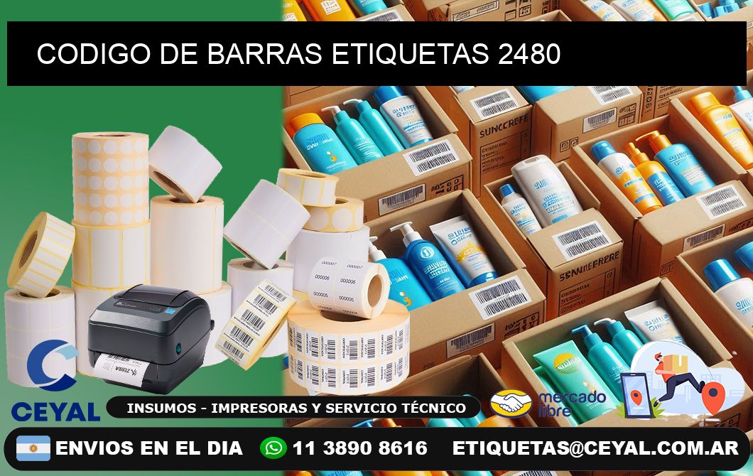 CODIGO DE BARRAS ETIQUETAS 2480