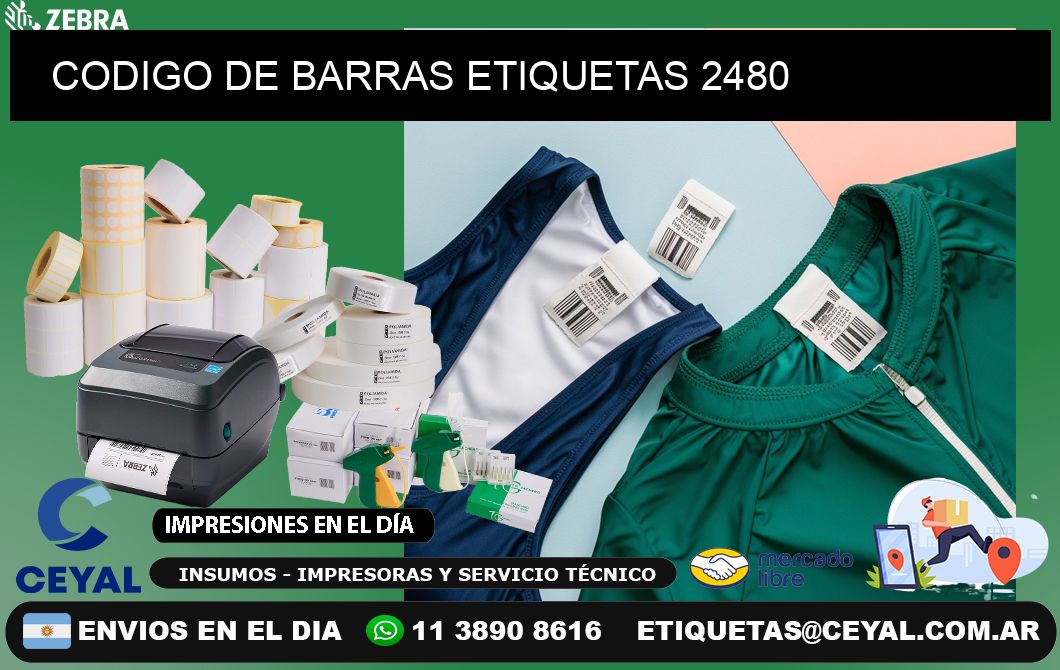 CODIGO DE BARRAS ETIQUETAS 2480