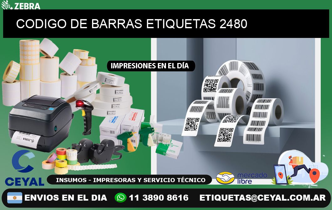 CODIGO DE BARRAS ETIQUETAS 2480