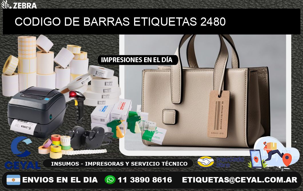 CODIGO DE BARRAS ETIQUETAS 2480