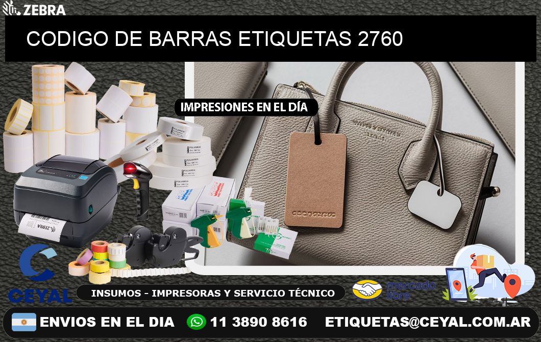 CODIGO DE BARRAS ETIQUETAS 2760