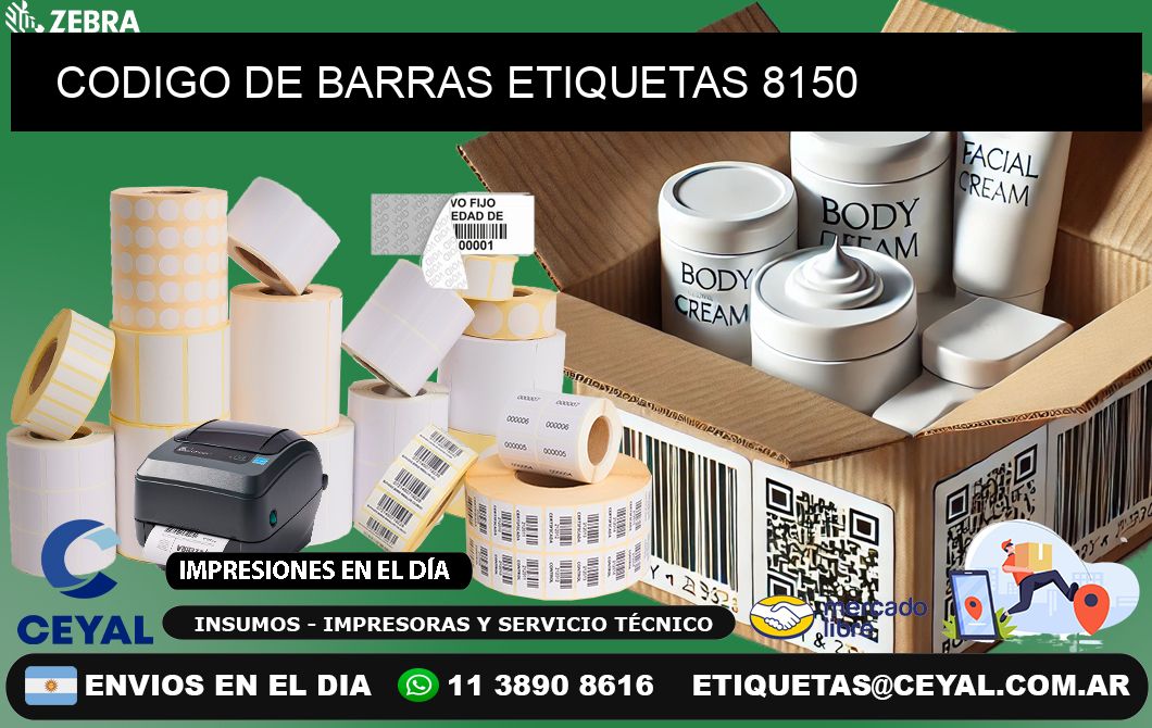 CODIGO DE BARRAS ETIQUETAS 8150