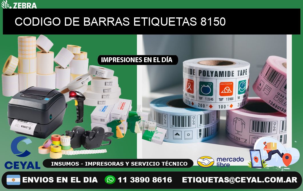 CODIGO DE BARRAS ETIQUETAS 8150