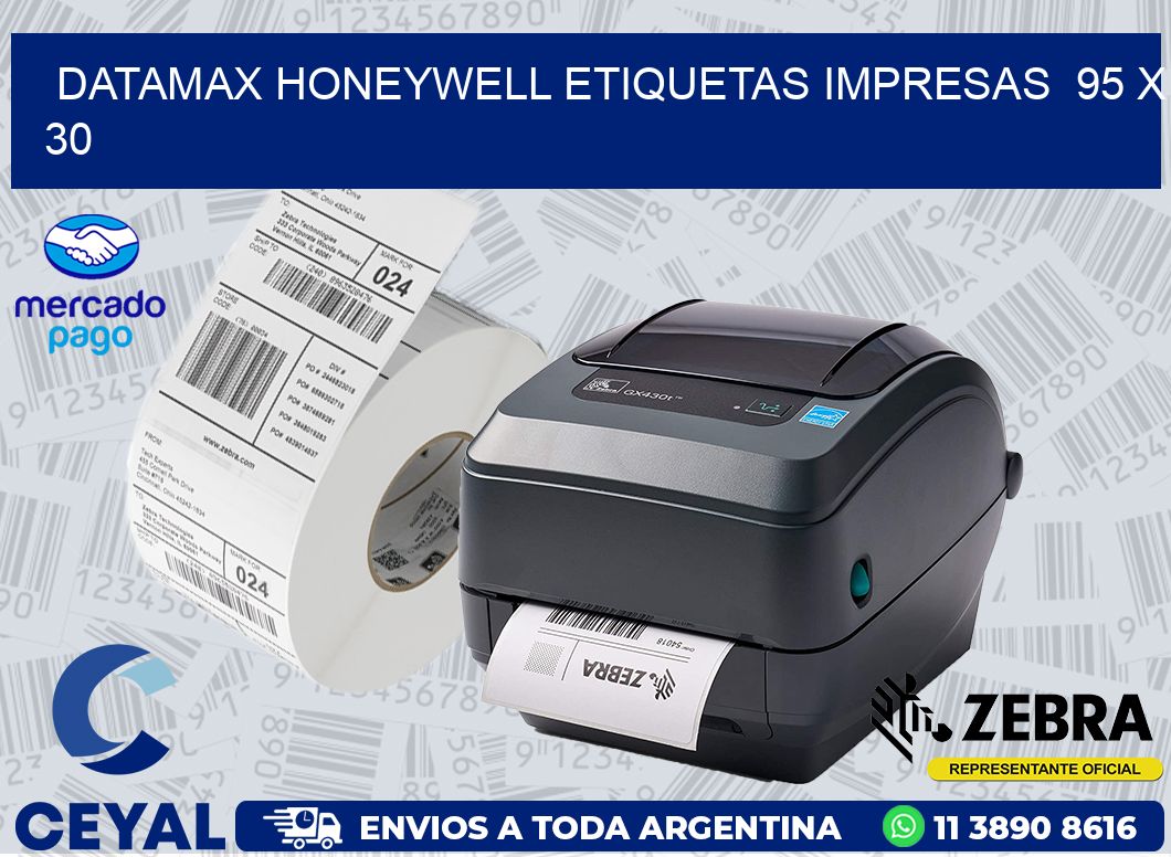 DATAMAX HONEYWELL ETIQUETAS IMPRESAS  95 x 30