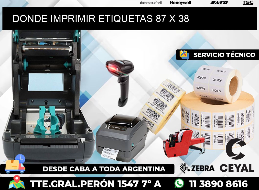 DONDE IMPRIMIR ETIQUETAS 87 x 38