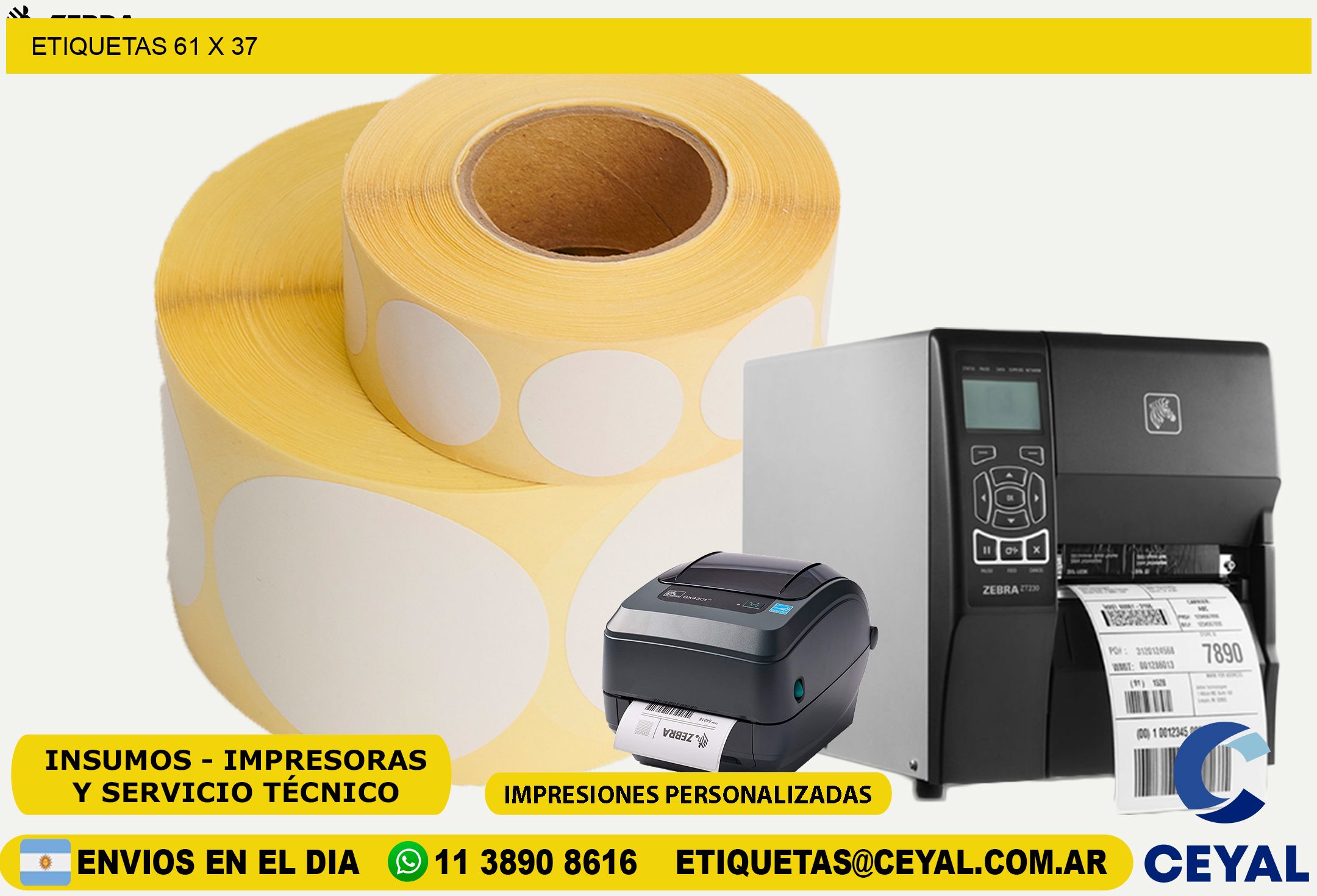 ETIQUETAS 61 x 37