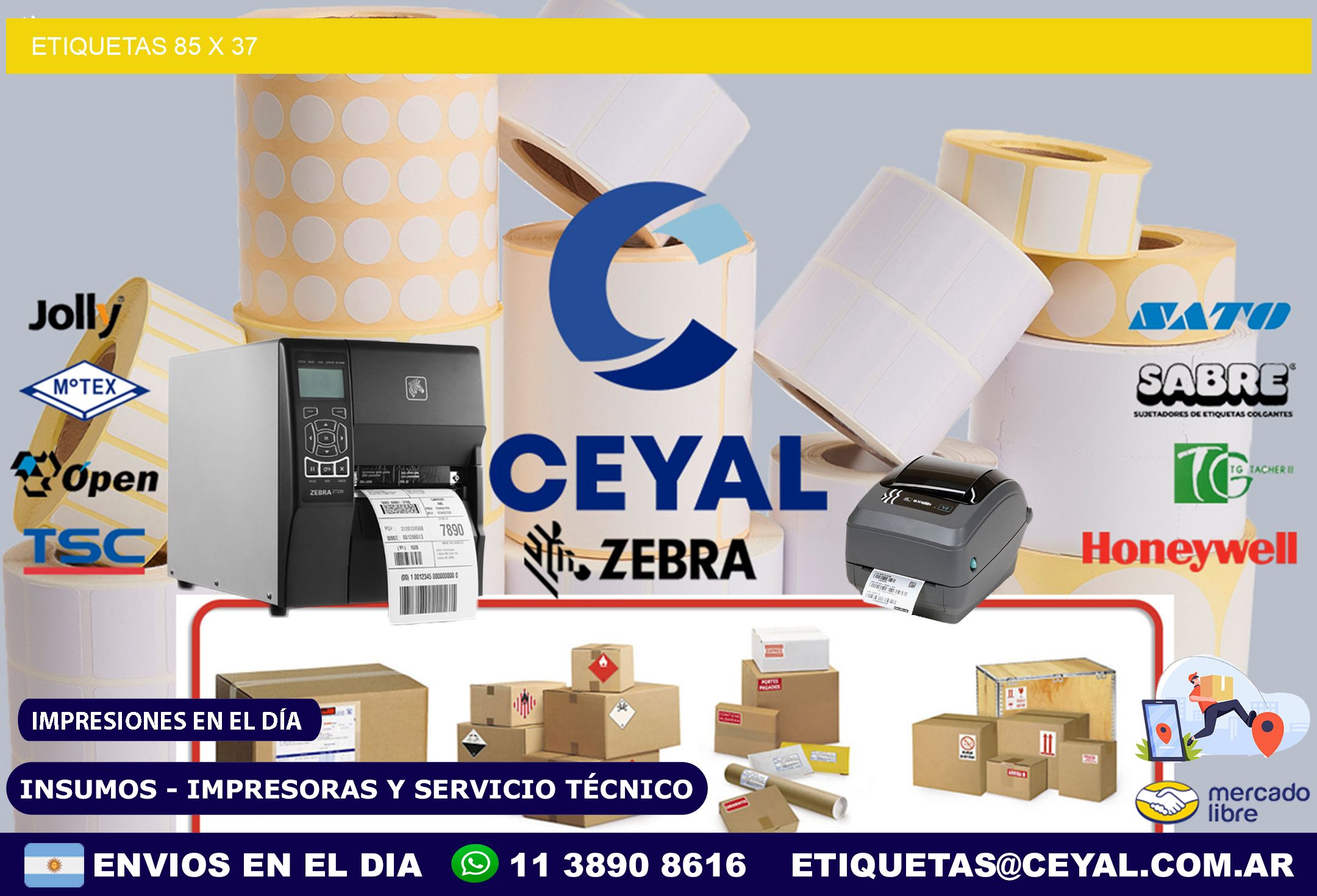 ETIQUETAS 85 x 37