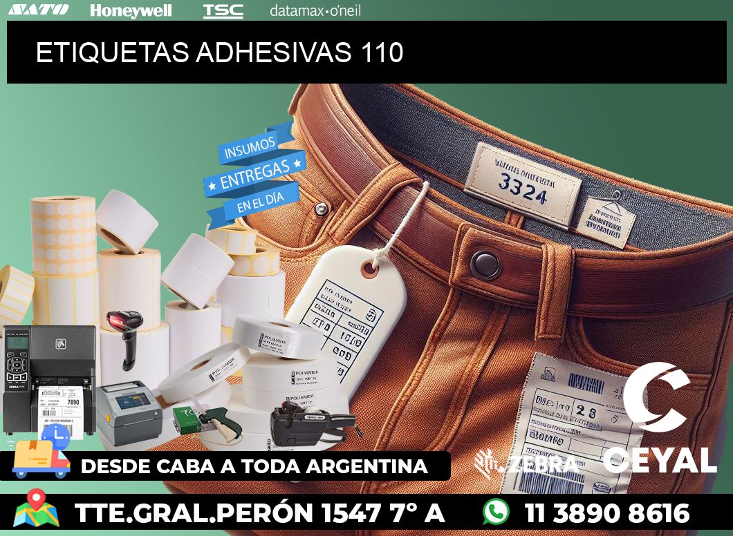 ETIQUETAS ADHESIVAS 110