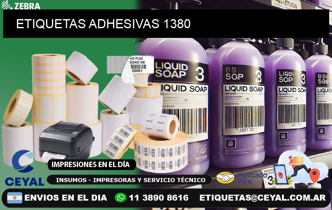 ETIQUETAS ADHESIVAS 1380