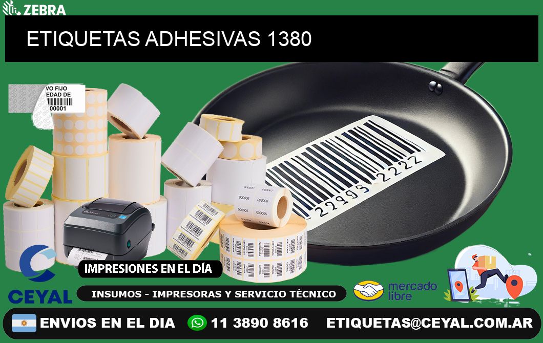 ETIQUETAS ADHESIVAS 1380