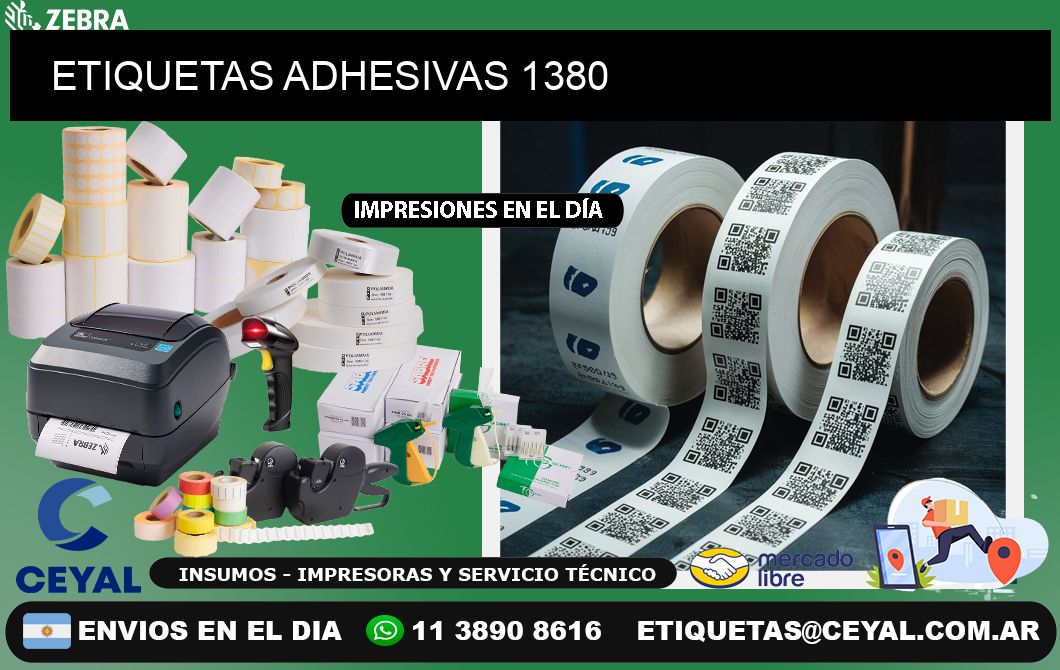 ETIQUETAS ADHESIVAS 1380