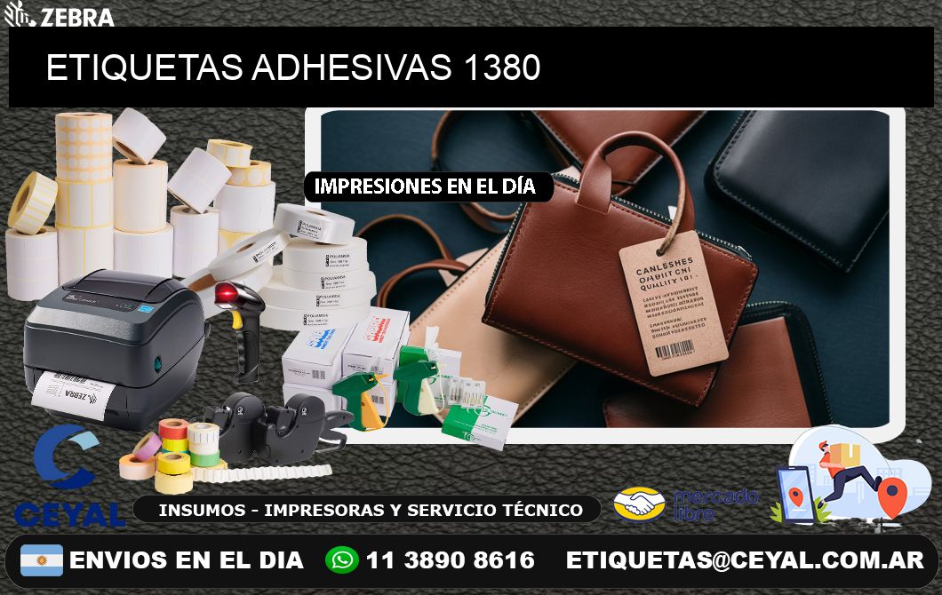 ETIQUETAS ADHESIVAS 1380