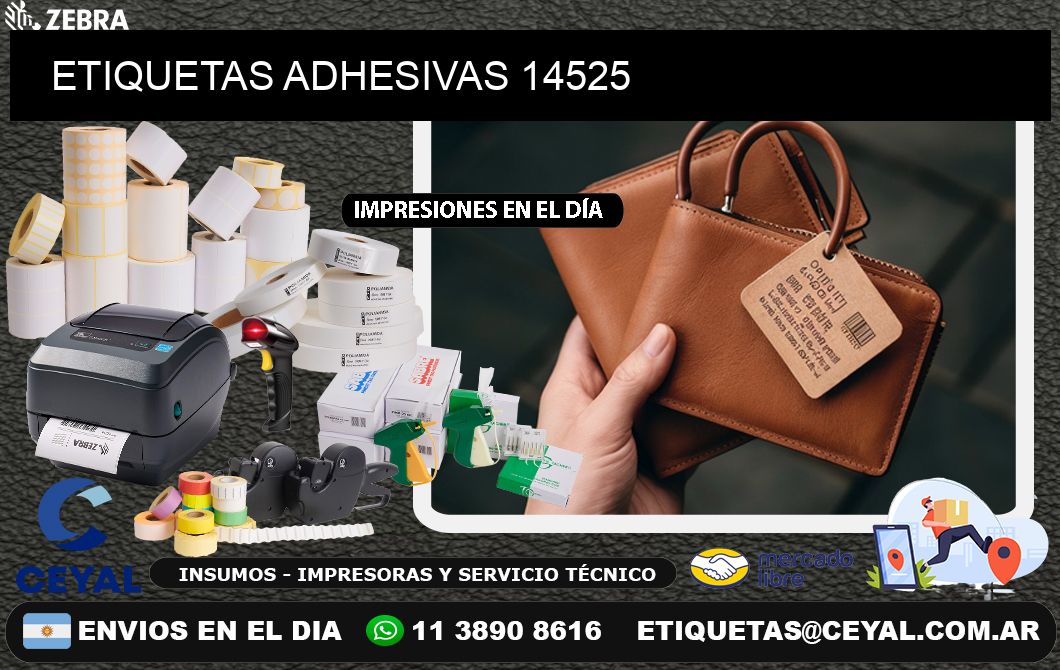 ETIQUETAS ADHESIVAS 14525