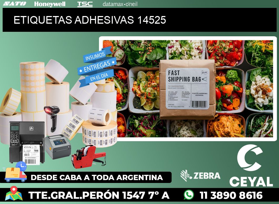 ETIQUETAS ADHESIVAS 14525