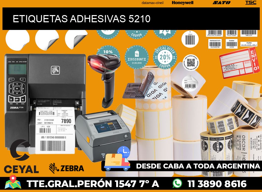 ETIQUETAS ADHESIVAS 5210