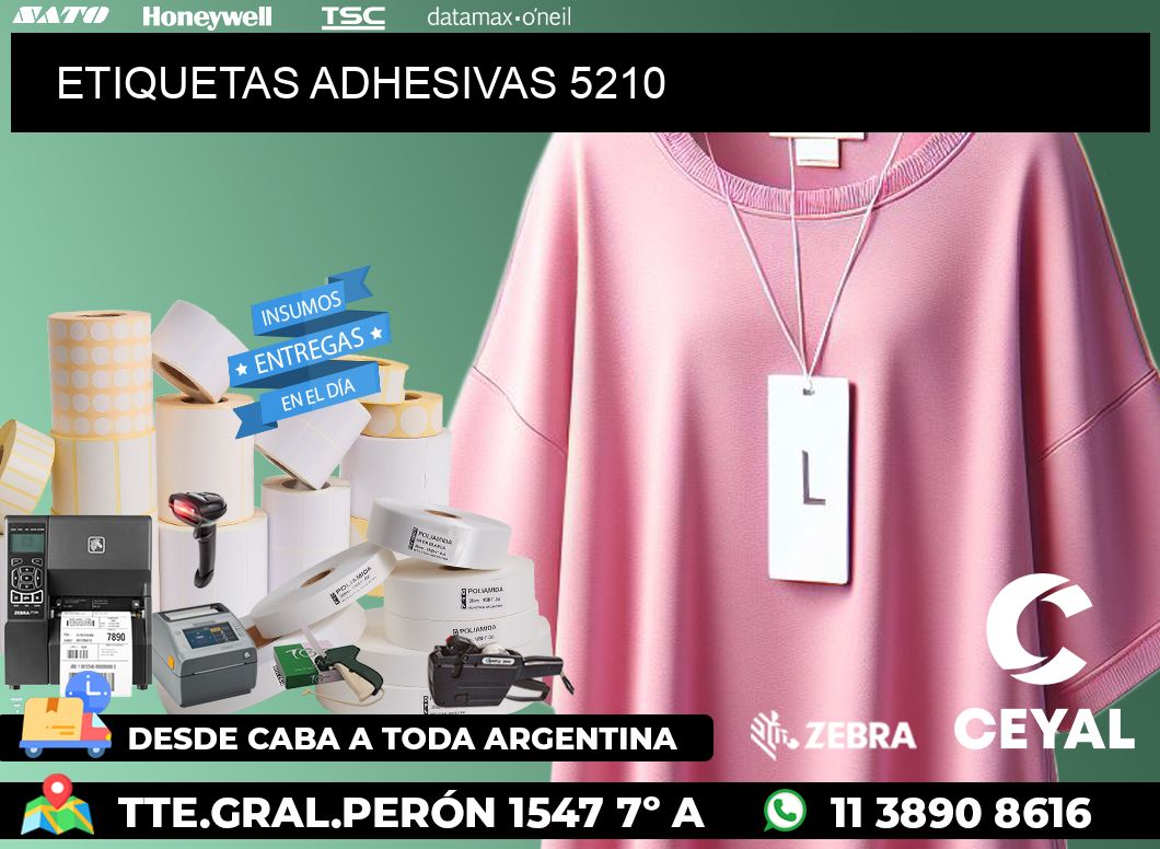 ETIQUETAS ADHESIVAS 5210