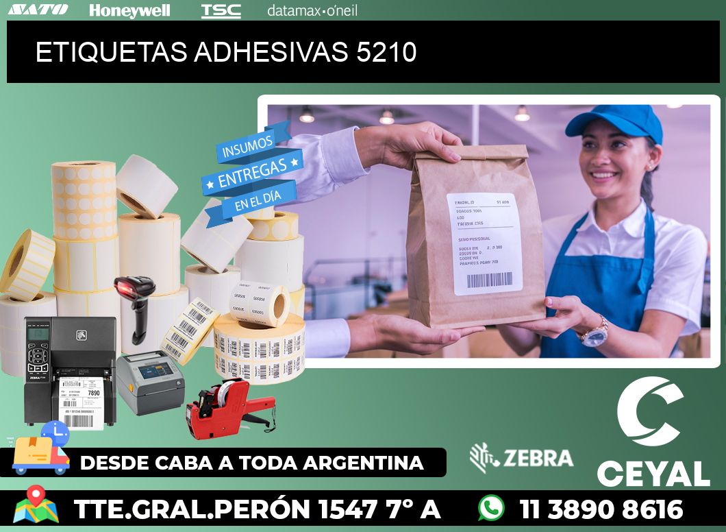 ETIQUETAS ADHESIVAS 5210