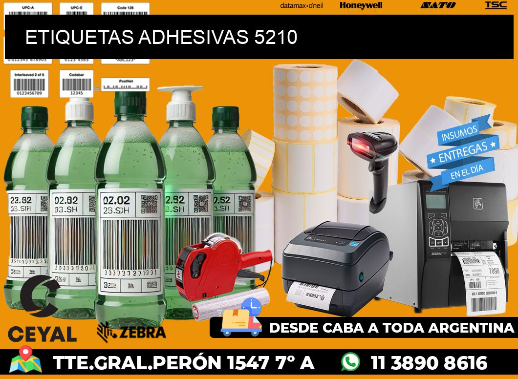 ETIQUETAS ADHESIVAS 5210