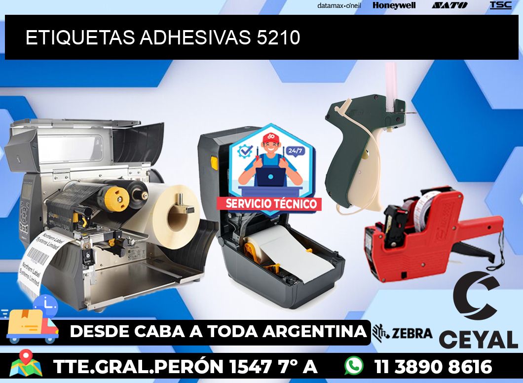 ETIQUETAS ADHESIVAS 5210