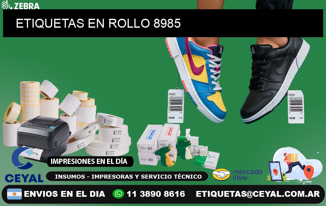 ETIQUETAS EN ROLLO 8985