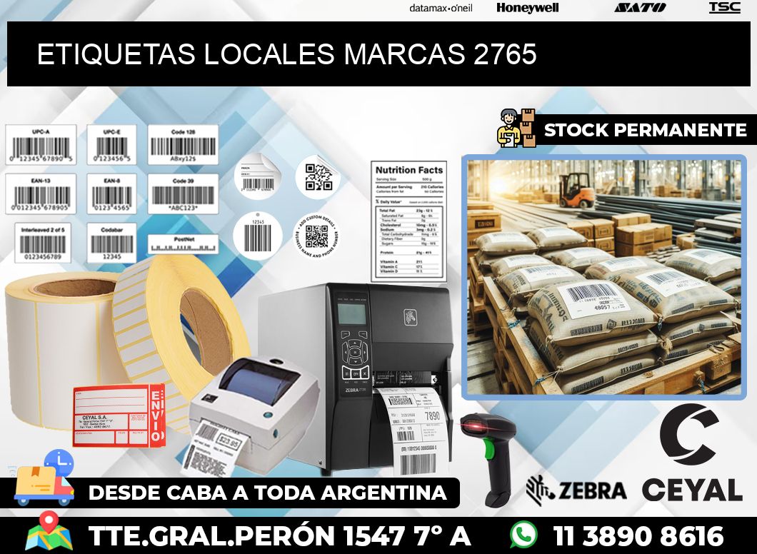 ETIQUETAS LOCALES MARCAS 2765