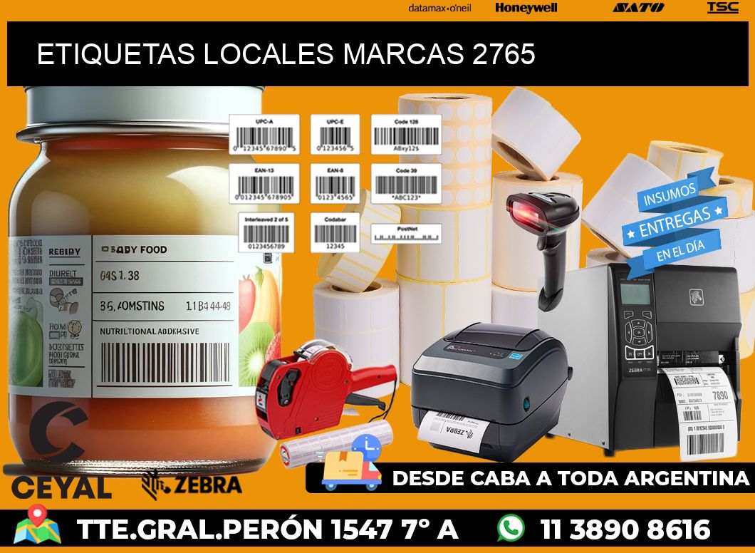 ETIQUETAS LOCALES MARCAS 2765