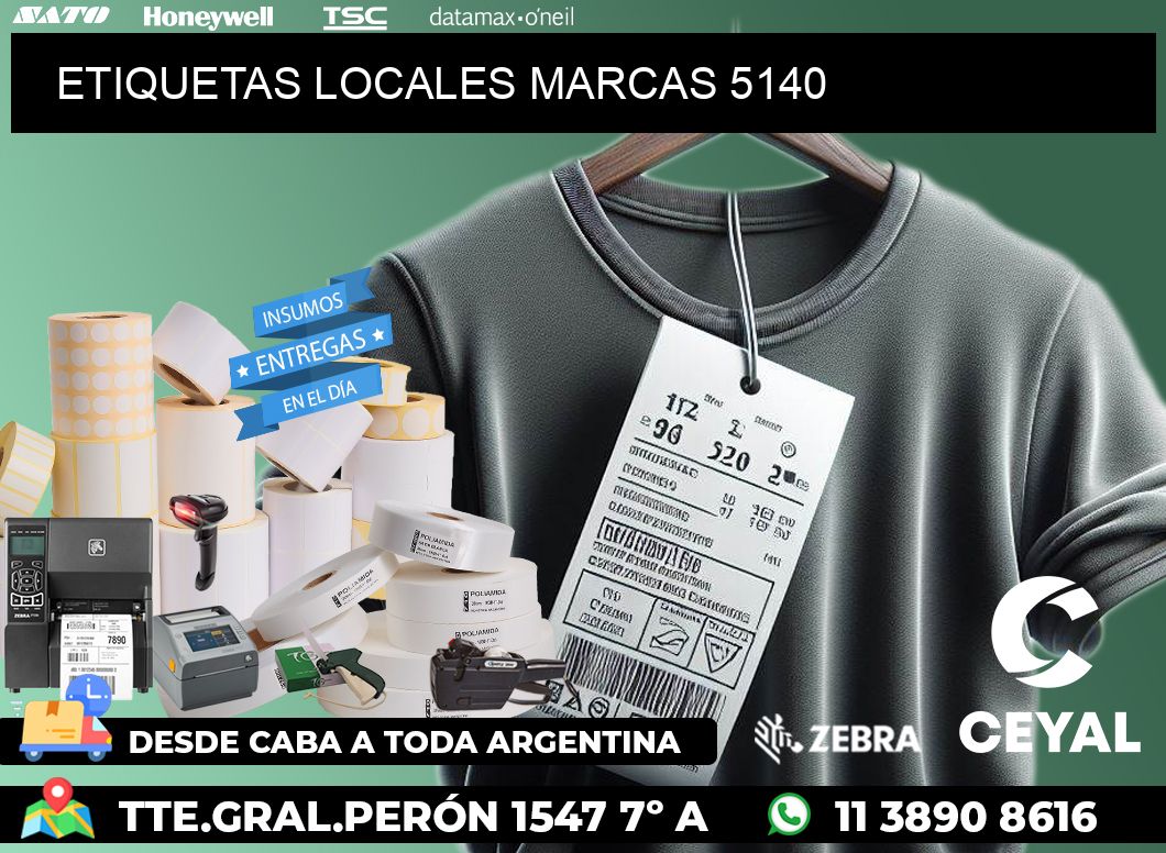 ETIQUETAS LOCALES MARCAS 5140
